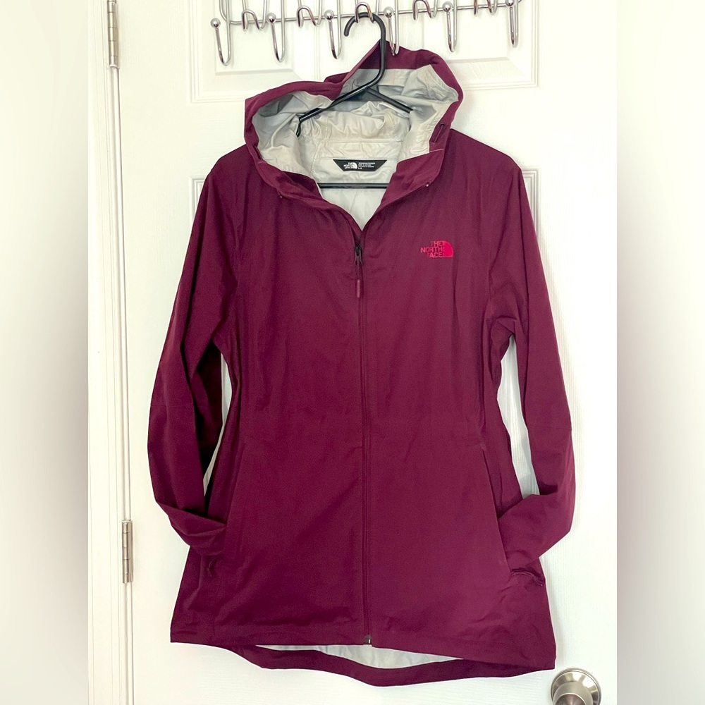 Maroon Women’s North Face DryVent Lightweight Rain Jacket